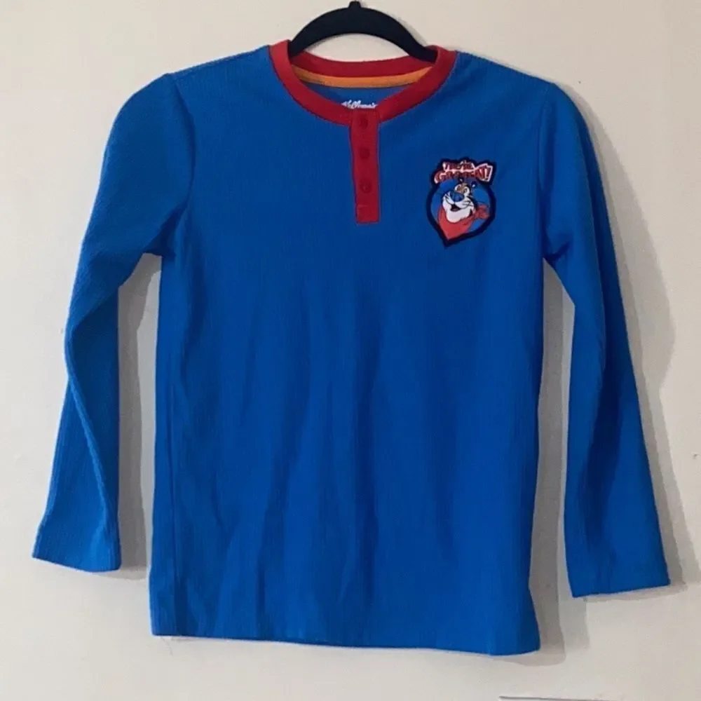 10/$50 Kellogg’s They’re GR R REAT! FLAME RESISTANT Boy Shirt Size L (10-12)
